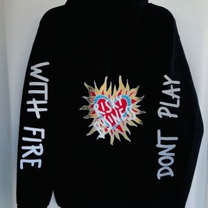 Risky Business Heart Reflective Pullover Hoodie